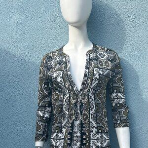 Hale Bob Printed Shift Dress – Size S